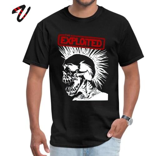 TheExploited Summer Hacker Round Collar Tops Shirts Michael Myers Sleeve Normal Tee Shirt Funny Hip hop Top T-shirts