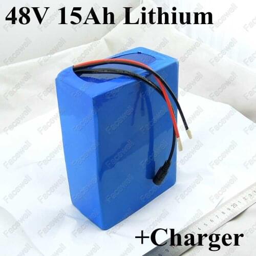 48v 15ah battery 48v lithium ion battery for electric bicycle 48v 750w electric scooter battery 48v 15ah 500w battery + Charger