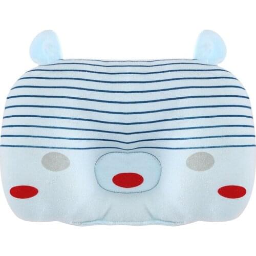 New design baby pillow lovely cartoon baby shaping pillow 3 colors baby memory pillow