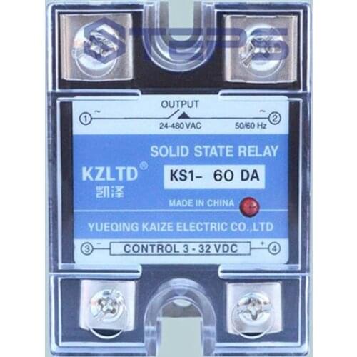 Single-phase solid state relay DC to AC 60A solid state relay contactor 220V