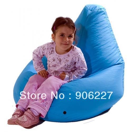 The original!! Junior blue gaming bean bags chair, children seat beanbag - free shipping