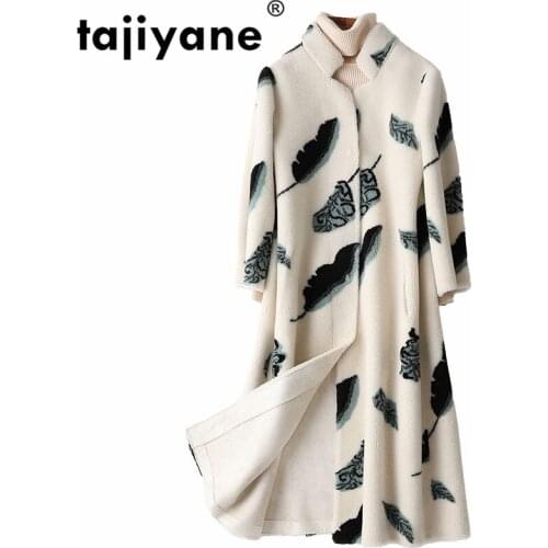 Real Fur Coat Female Wool Jacket Autumn Winter Coat Women Clothes 2020 Korean Vintage Sheep Shealring Fur Long Tops ZT4688