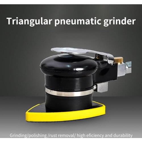 Pneumatic Polisher Air Sander Triangle Palm Buffer Polisher Machine Interior Cleaning Waxing Care Tool for Vehicles