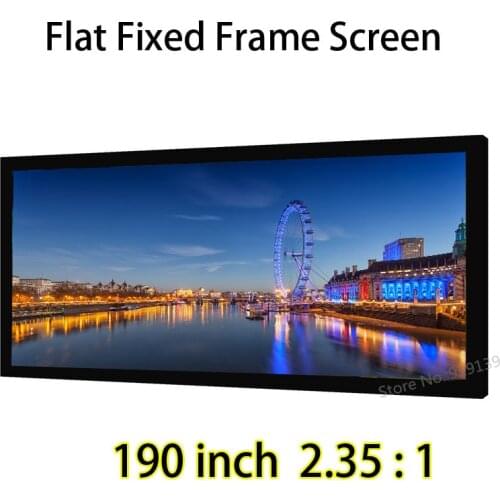 Professional 190inch Fixed Screen 2.35:1 Aspect Ratio Matte White Projection Screens For Acer Epson Projector