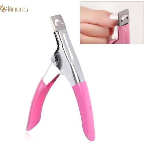 Pro Nail Art Edge Cutter False Nail Clippers Professional Stainless Art Tips Edge Cutters False Nail Clipper Tips Manicure Tool