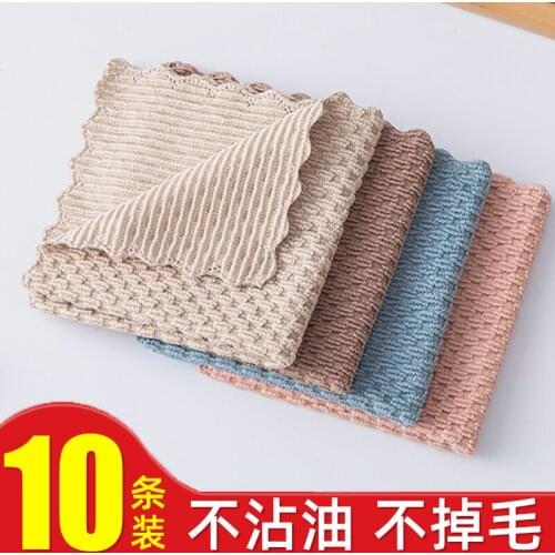 Lazy dishcloth wet dry kitchen absorbent lint-free household dishwashing towels household cleaning dishwashing cloths oil-free