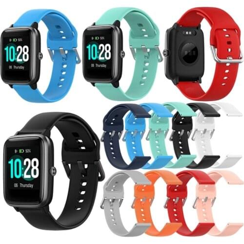 Silicone Replacement Watch Strap Compatible with ID205L Smart Watch Band Waterproof Adjustable Wrist Bracelets Watch