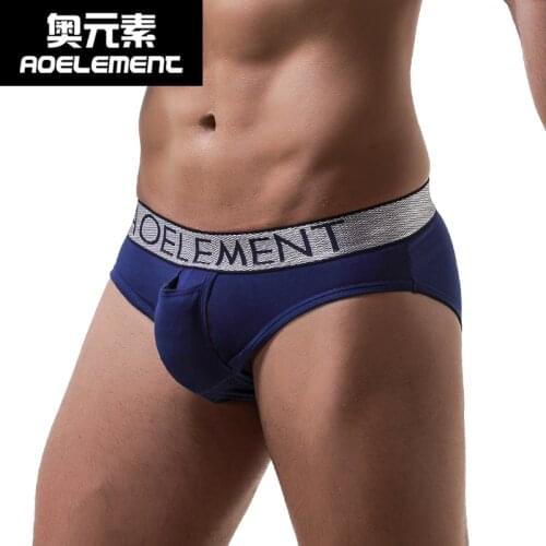 Best Mens Health brand briefs Panties Separation Scrotum Underwear Mens Briefs Breathable Varicose veins U Convex pockets