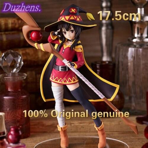 100% Original genuine Anime Figure Megumin PVC Action Figure Model Toys from Konsuba God Blessing this wonderful world