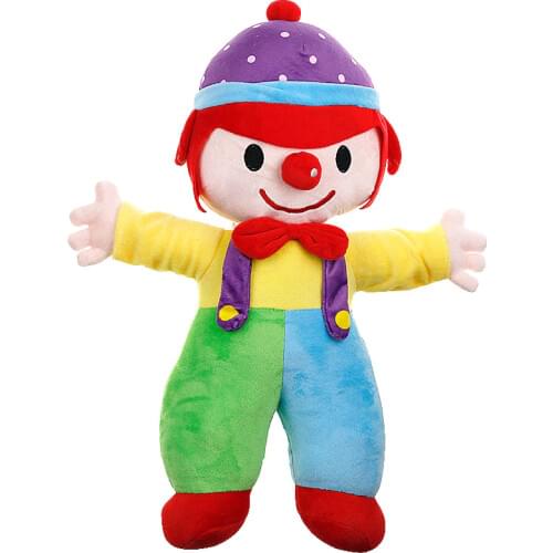 50cm Circus clown dolls soft plush toys early education toy for children Appease doll Valentines Day gifts cute sleep pillow