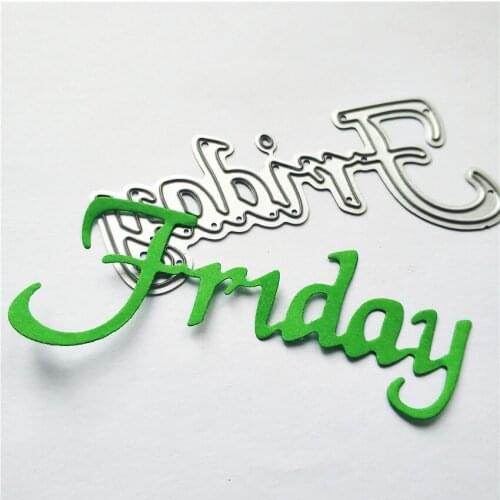 7.5X3cm Friday die Cutting dies metal crafts paper die-cutting /DIY embossing Easter Halloween Scrapbooking