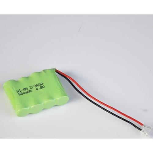 2pcs 4.8V rechargeable 2/3AAA battery pack 500mah 2/3 AAA ni-mh nimh cell for RC toys cordless phone