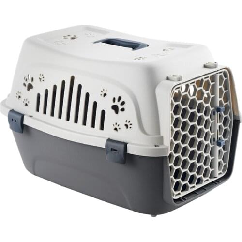Breathable pet portable outdoor dog cat portable air box thickened carrier box pressure-resistant air transport box rabbit cage