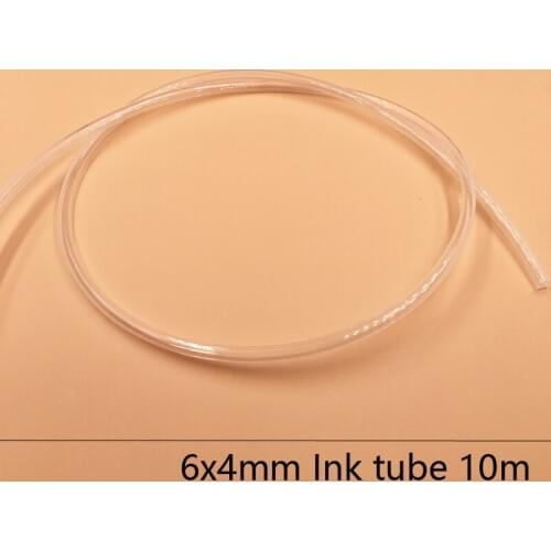 10 meters eco solvent ink Tubing for Bulk ink System 6x4mm Roland, Mutoh, Mimaki Printers ink line tube ink supply tube