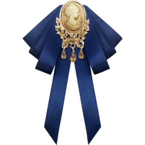 Bow Tie High-quality Womens Unisex Gifts Banquet Party Stage Performance Bow-knot Trendy Retro Professional Wear Crystal Bowtie