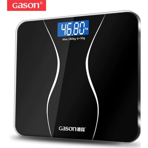 GASON A2 Bathroom Floor Body Scale Glass Smart Household Electronic Digital Weight Balance Bariatric LCD Display 180KG/50G