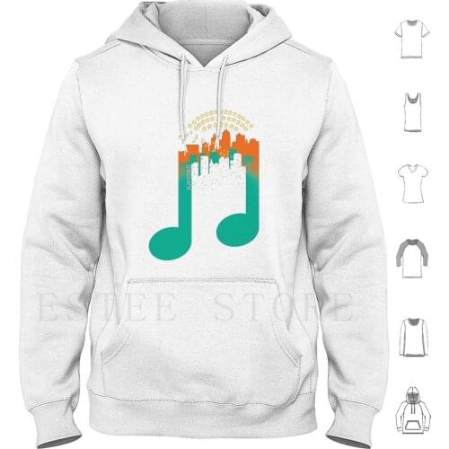 Kansas-Music City Hoodies Long Sleeve Kansas Music City Music Musical City Building America United States Musician