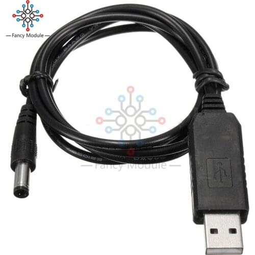 DC-DC USB 9V/12V DC Jack 5.5MMx2.1MM Power Module Step-up Converter Cable Cord Z09 Drop ship