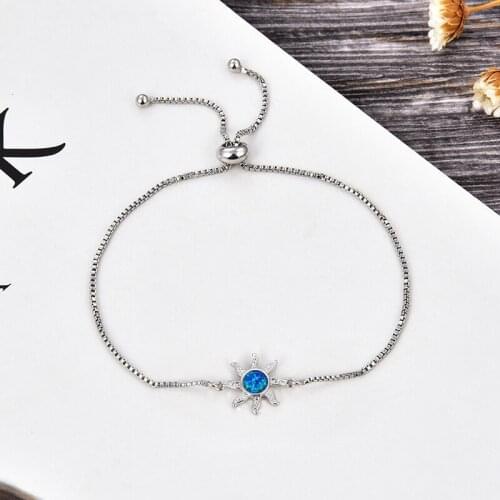 KAMAF 1PCS/ Marine biological starfish four color opal accessories woman charm wedding jewelry as valentines day party