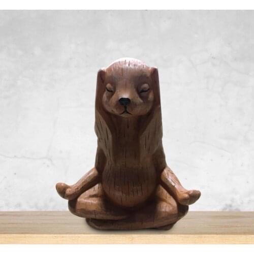 Rabbit car decoration Home decorations dining table garden fairy tale decorations meditation home decoration spoof decorations