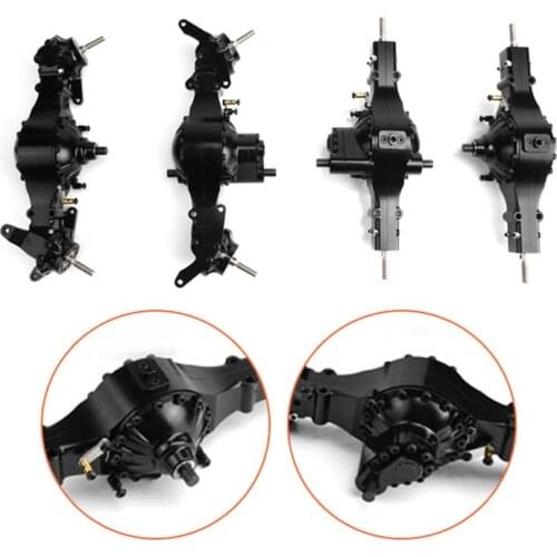 LESU Metal 8*8 Front Rear Axles Differential Lock RC 1/14 Tractor Truck Tamiya TH02069