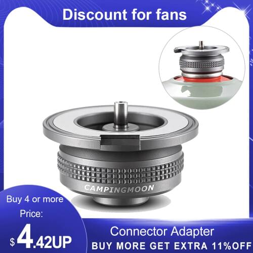 Camping Equipment Magnet Split Type Furnace Converter Connector Adapter For Camping Cooking Picnic 캠핑 Camping Stove Gas Burner