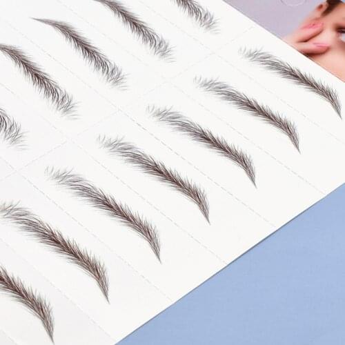 Eyebrow Sticker With Film Protector Customized All Match Style Gentle Curve Eyebrow Sticker For Home