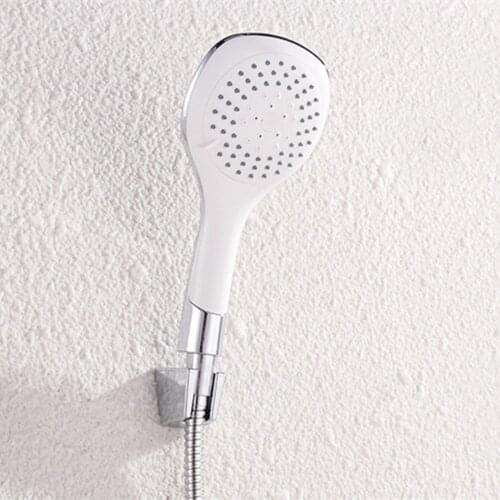 Temkunes Shower Head ABS Chrome Bathroom Bath Shower Water Saving High Pressure Round Shape Hand Shower 5 Jets 3.5 inch Nozzle