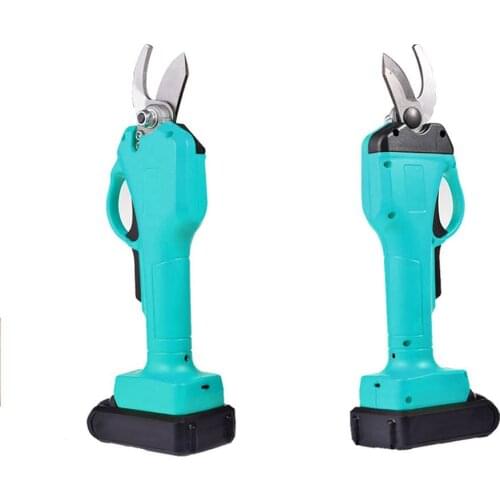 30mm Electric Tree Trimmer Battery Powered Cordless Hedge Pruner Shears