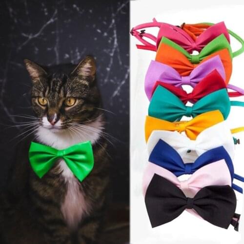 Pet Dog Cat Necklace Adjustable Strap for Cat Collar Dogs Accessories Pet Dog Bow Tie Puppy Bow Ties Dog Pet Supplies