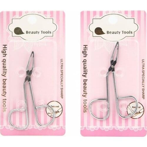 Stainless Steel Eyebrow Tweezer Oblique Pliers Pull Eyebrow Forceps Moustache Pull Beauty Makeup Tools