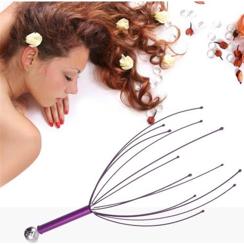 Head Relax Massager Healing Neck Claw Massage Anti-stress Pain Relief Octopus Scalp Relax Spa Headache Stimulate Blood Circulate