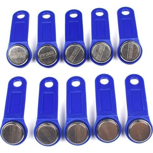 10pcs/Lot Rewritable RFID Touch Memory Key RW1990 iButton for Copy Card Sauna Dallas Keys TM Cards