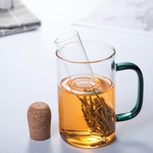 New Hot Glass Tea Infuser Creative Pipe Glass Design Tea Strainer For Mug Fancy Filter For Puer Tea Herb Tea Tools Accessories