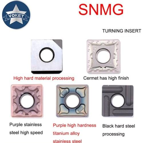 CNC turning blade SNMG 120408-MA stainless steel blade heat-resistant alloy copper and aluminum machining round turning blade