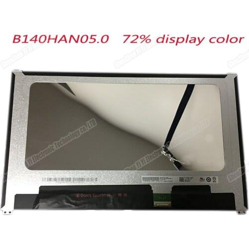14 inch FHD IPS LED B140HAN05.0 FIT LQ140M1JW32 72% display color