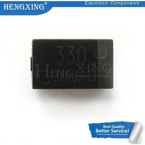 20pcs/lot SMD 6.3V 330UF Tantalum capacitor low ESR 330UF 4TPB330M 7343 can replace OE128 OE907 0.8 In Stock