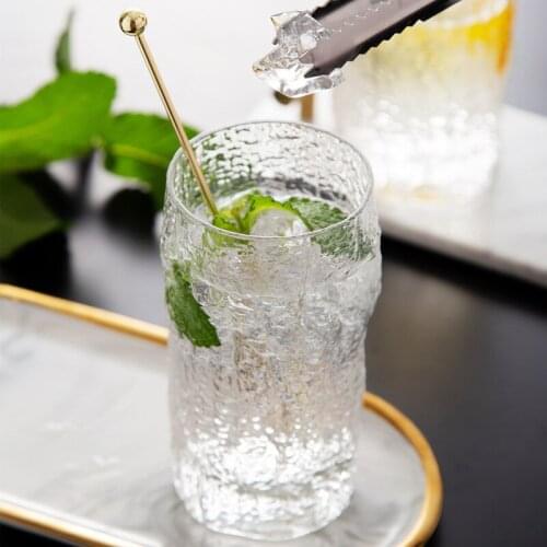 200ml Ins Tree Grain Design Cocktail Cup Bark Exterior Cool Drinks Cup Beer Stein Ice Coffee Juice Cup Vodka Soda Wine Glass