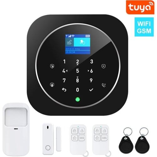Tuya Remote Control WIFI GSM Alarm System Home Security Wireless Burglar Alarm Sensor