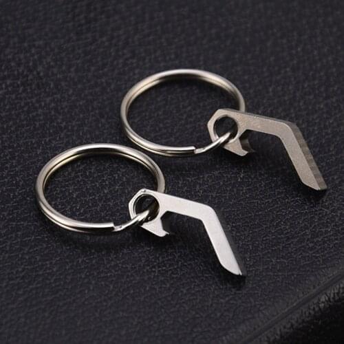 Portable Mini Keychain Key Ring Carry Easily Beer Bottle Opener Mini Opener Beer Wine Tools Small Tool Steel Keyring Camping2021