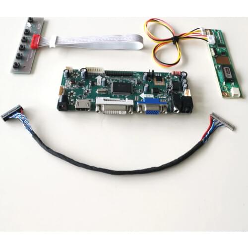 For HT12X11-100/200 LCD panel monitor MNT68676 screen drive controller board LVDS 20Pin CCFL 12.1" 1024*768 VGA DVI DIY kit