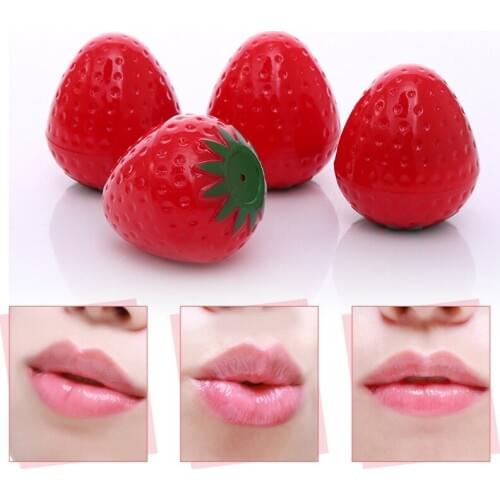 Strawberry Lip Balm Moisturizing Smooth Lip Lines Anti-Drying Lip skin Care Product LipBalm Moisturizing Lips Care