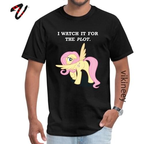 For the Plot Fluttershy Summer Fall Michael Myers Round Collar Tops Shirt Short Ussr Birthday Clothing Shirt Rife T-Shirt