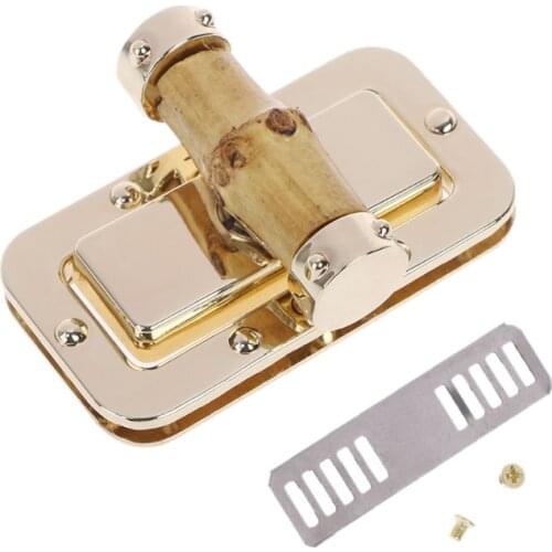 Metal Bamboo Rectangle Shape Clasp Turn Lock Twist Locks DIY Handbag Bag Purse Hardware