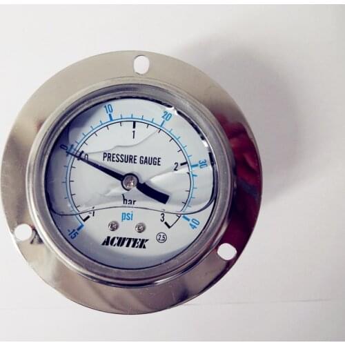 1/4" NPT Mini Vacuum Pressure Gauge Meter 0-40 PSI Stable Performance Pressure Gage Double Scale,Gauge Manometer Pressure Tester