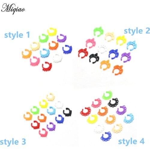 Miqiao12pc Hot Sale Pierced Acrylic Nose Ring European and American Alternative Jewelry