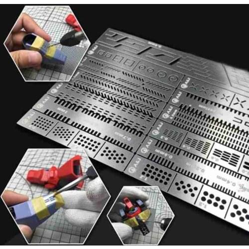 Aluminum Alloy Multifunction Ruler 1/60/144/100 Gupta Model Tool Details To Transform The Marking Line Carving Auxiliary Ruler