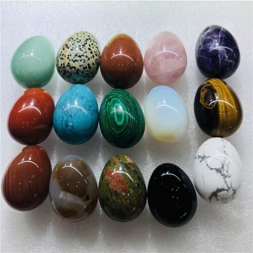 Natural Crystal Egg Decoration Natural Quartz Healing Stone Home Decoration Energy Stone Mineral Reiki Gem