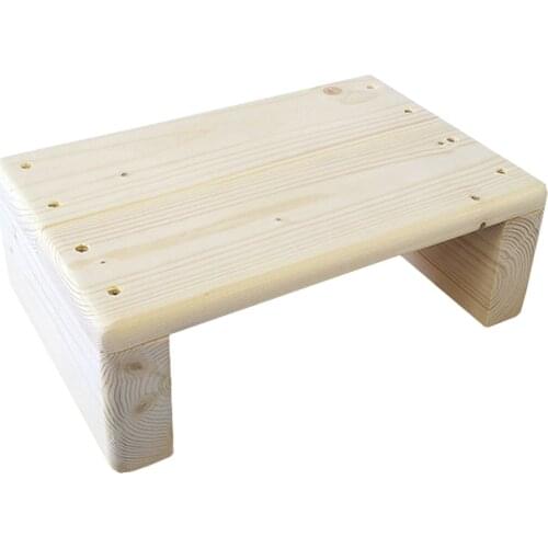 Small Non-Slip Bedroom Multifunctional Solid Wood Footstool Living Room Stable Change Shoe Children Simple Step Foot Rest Home