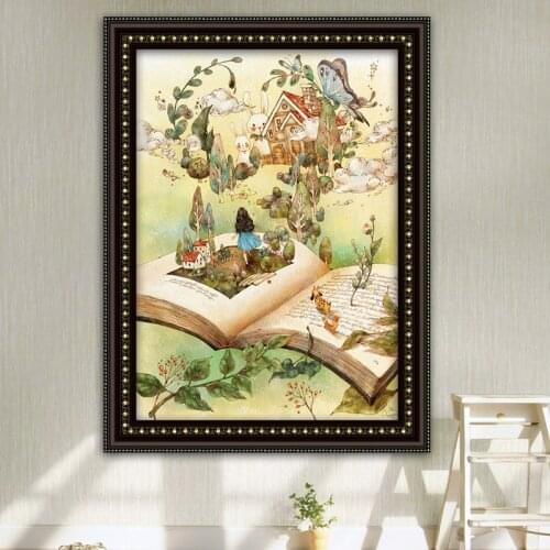 New Forest Girl Journal of the fairy tale Embroidery Needlework 14CT Unprinted DIY Quality Cross Stitch Kit Handmade Decor